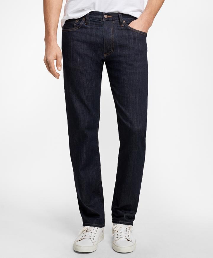 Brooks Brothers Men's Supima Stretch Denim Straight Fit Jeans