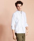 Brooks Brothers Awning Striped Cotton Oxford Sport Shirt