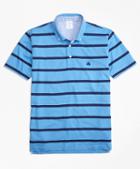 Brooks Brothers Supima Jersey Stripe Button-down-collar Polo Shirt