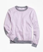 Brooks Brothers Supima Cotton Marled Tipped Sweater