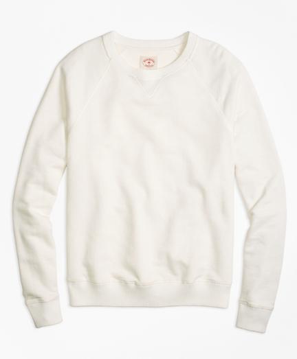 Brooks Brothers Terry Raglan Crewneck Sweatshirt