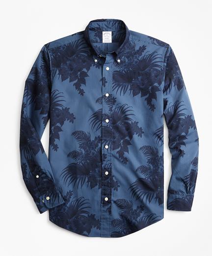 Brooks Brothers Regent Fit Supima Tropical Print Sport Shirt