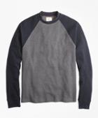 Brooks Brothers Waffle-knit Cotton Baseball Shirt