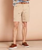Brooks Brothers Embroidered Car Cotton Twill Shorts