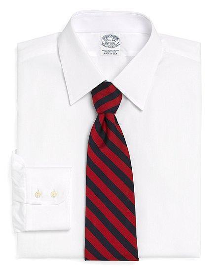Brooks Brothers Slim Fit Tennis Collar Dress Shirt