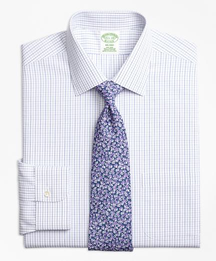Brooks Brothers Milano Slim-fit Dress Shirt, Non-iron Alternating Windowpane