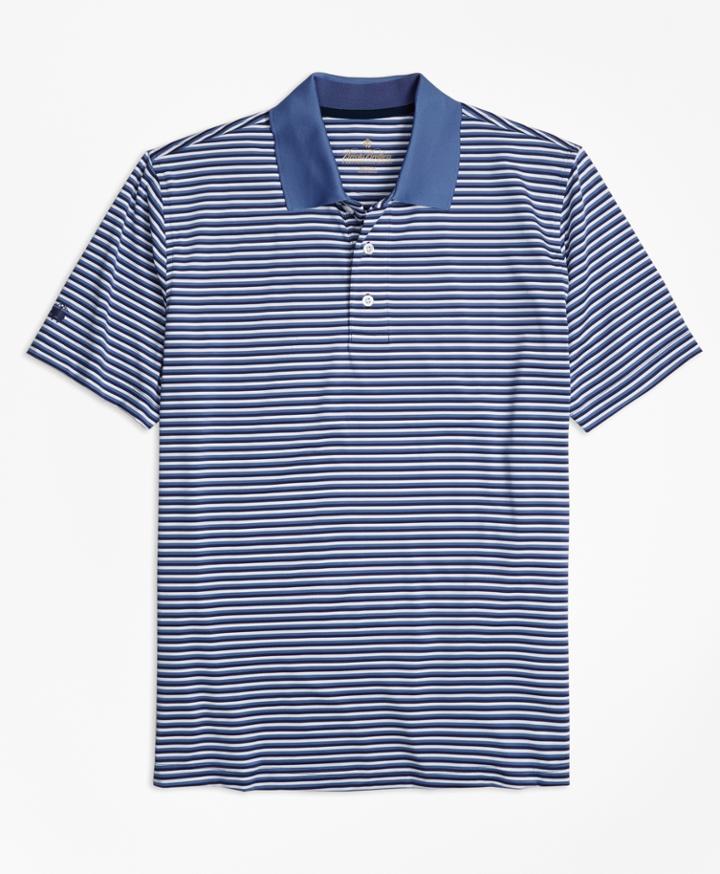 Brooks Brothers Men's Performance Series Mini-stripe Polo Shirt