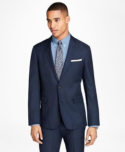 Brooks Brothers Windowpane Wool Suit Jacket