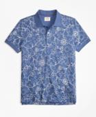 Brooks Brothers Men's Botanical-print Cotton Jersey Polo Shirt