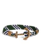 Brooks Brothers Men's Kiel James Patrick Green Hitch Knot Braided Bracelet