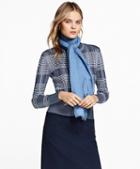 Brooks Brothers Plaid Jacquard Cardigan