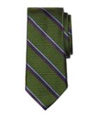 Brooks Brothers Satin And Twill Sidewheeler Stripe Tie
