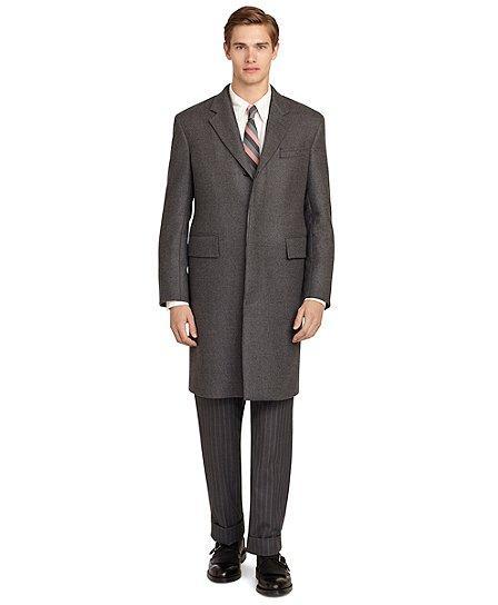 Brooks Brothers Grey Chesterfield Coat