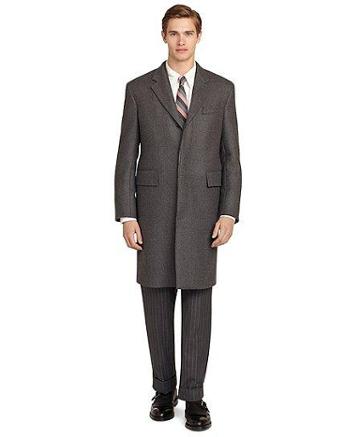 Brooks Brothers Grey Chesterfield Coat
