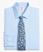 Brooks Brothers Stretch Traditional Relaxed-fit, Non-iron Ground Stripe