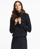 Brooks Brothers Women's Checked Boucle Tweed Jacket