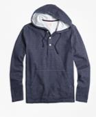 Brooks Brothers Men's Jacquard Henley Hoodie