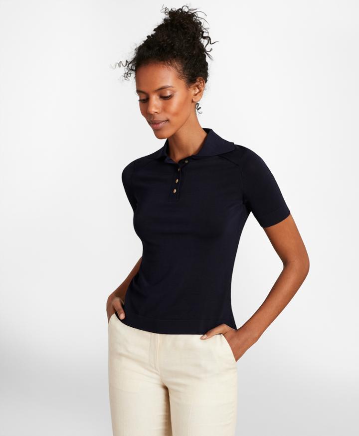Brooks Brothers Women's Lightweight Polo Sweater