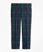 Brooks Brothers Flat-front Black Watch Suit Trousers