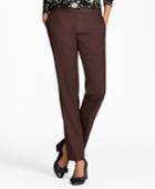 Brooks Brothers Women's Straight-leg Stretch-wool Pants