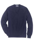 Brooks Brothers Men's Country Club Lightweight Cashmere V-neck