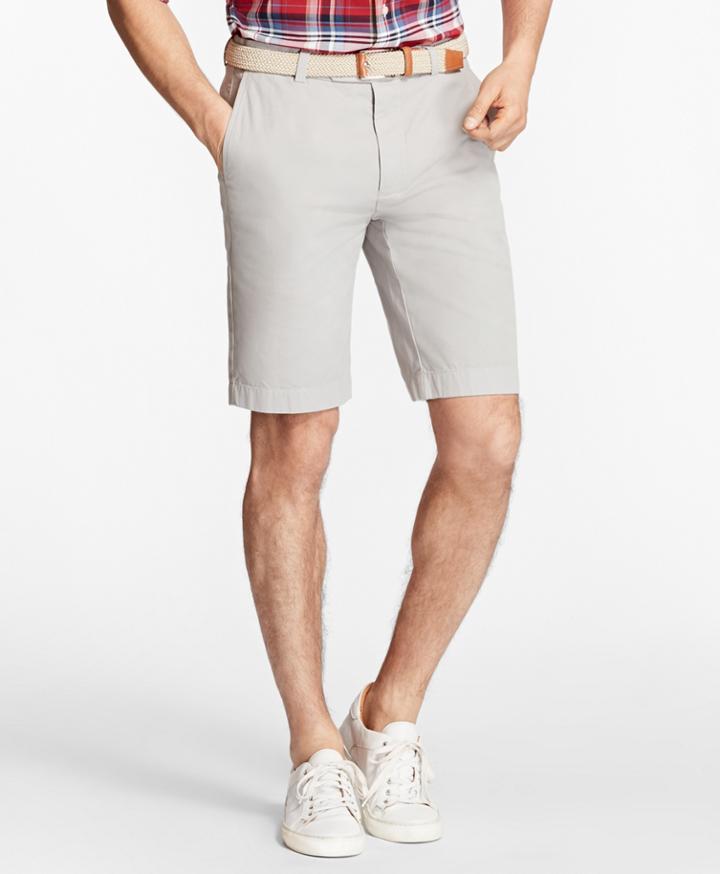 Brooks Brothers Men's Garment-dyed 10 Bermuda Shorts