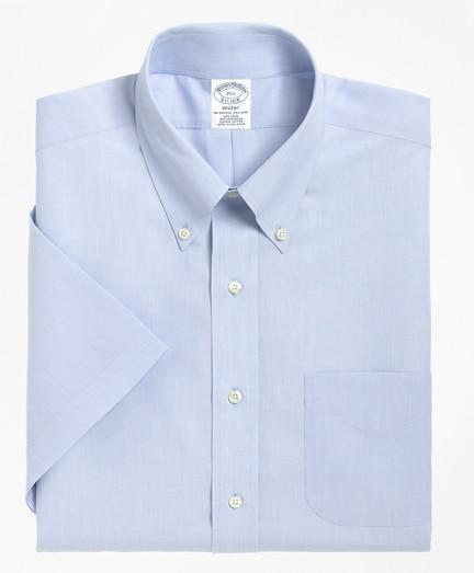 Brooks Brothers Regent Fitted Dress Shirt, Non-iron Short-sleeve