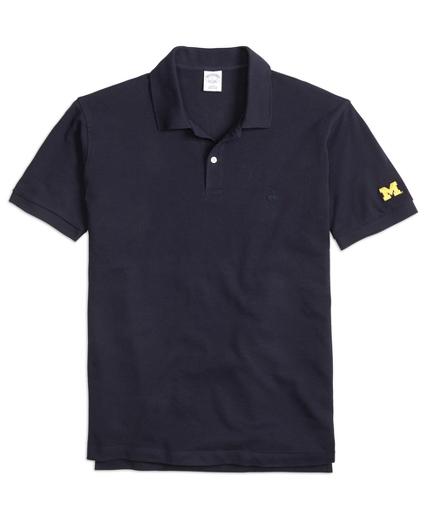 Brooks Brothers University Of Michigan Slim Fit Polo
