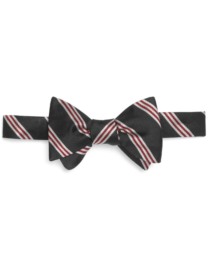 Brooks Brothers Men's Mini Bb#1 Stripe Bow Tie