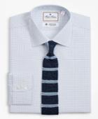 Brooks Brothers Men's Luxury Collection Regular Fit Classic-fit Dress Shirt, Franklin Spread Collar Geo Print