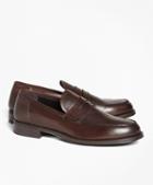 Brooks Brothers 1818 Footwear Rubber-sole Leather Penny Loafers