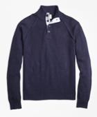 Brooks Brothers Men's Cotton Button-mockneck Sweater