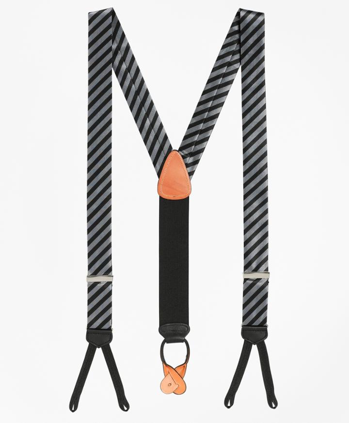 Brooks Brothers Men's Formal Diagonal Striped Suspenders
