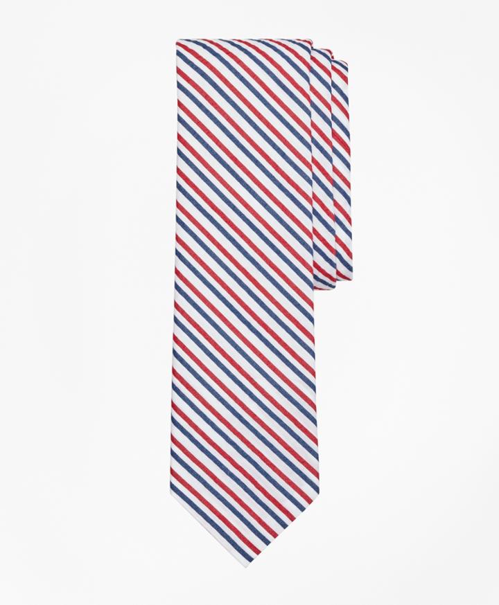Brooks Brothers Men's Striped Seersucker Tie
