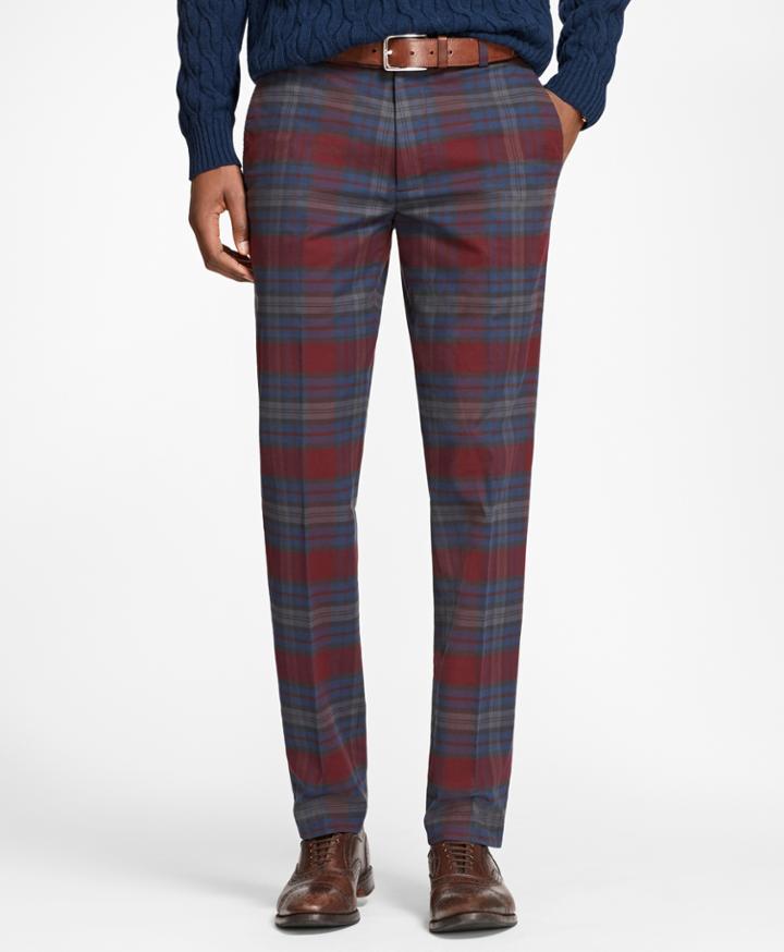 Brooks Brothers Men's Milano Fit Tartan Stretch Pants