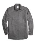 Brooks Brothers Regent Fit Saxxon Wool Glen Plaid Sport Shirt