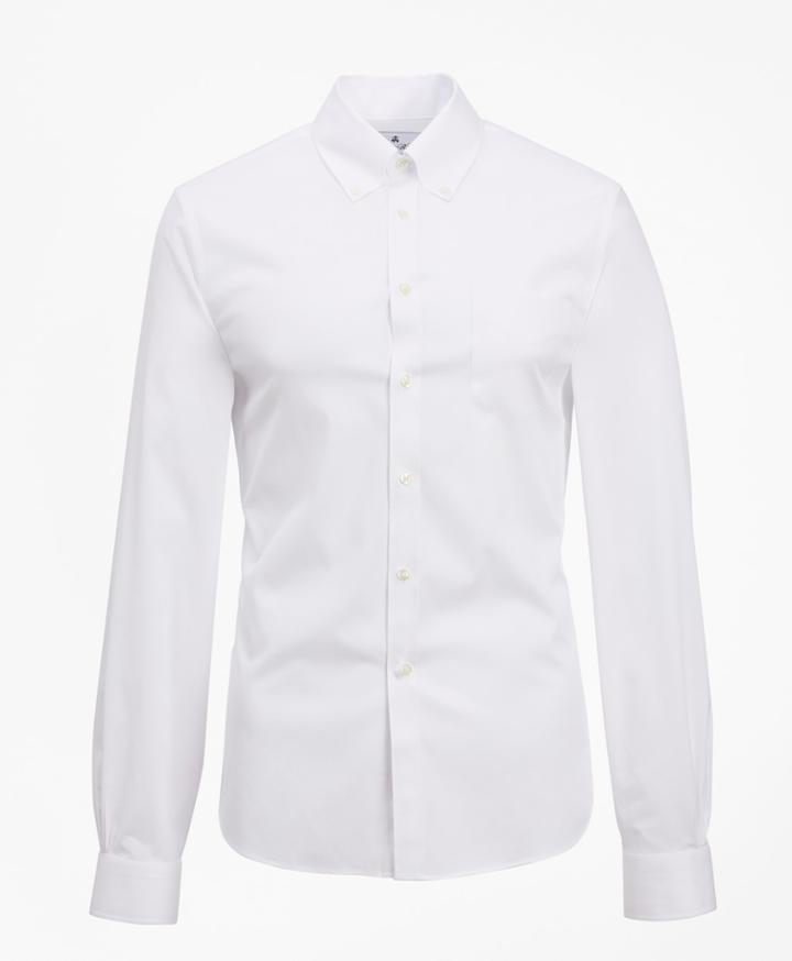 Brooks Brothers Men's Soho Extra-slim Fit Dress Shirt, Performance Non-iron With Coolmax, Button-down Collar Twill