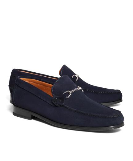 Brooks Brothers Suede Buckle Loafers