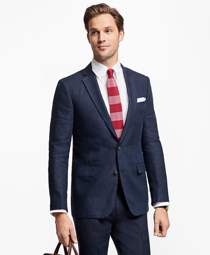 Brooks Brothers Regent Fit Navy Linen Sport Coat