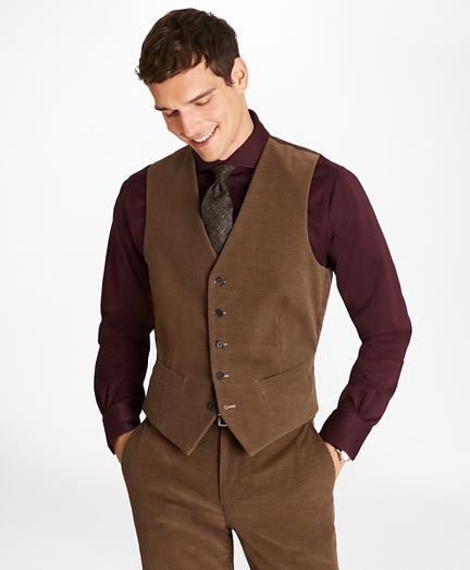 Brooks Brothers Fine Wale Stretch Corduroy Vest
