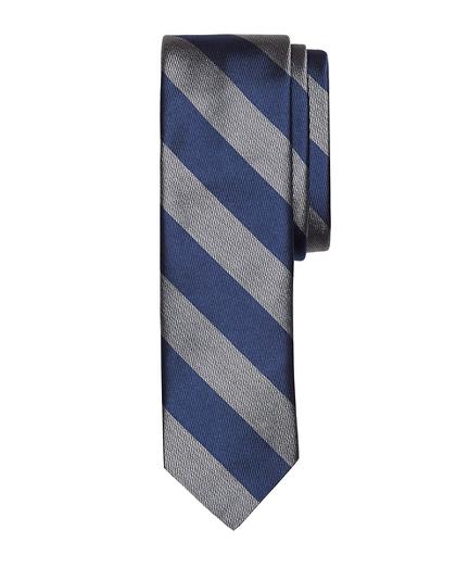 Brooks Brothers Melange Bold Stripe Slim Tie
