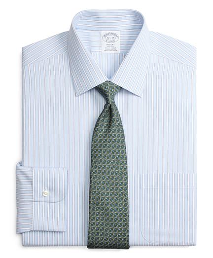 Brooks Brothers Non-iron Regent Fit Ground Stripe Dress Shirt