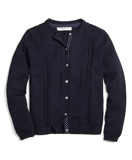 Brooks Brothers Cotton Xo Cable Cardigan