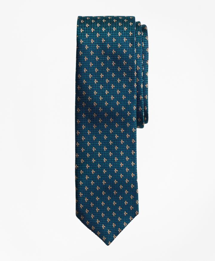 Brooks Brothers Men's Textured Floral Neat Silk Jacquard Tie