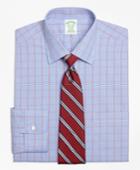 Brooks Brothers Men's Non-iron Extra Slim Fit Framed Houndstooth Dress Shirt