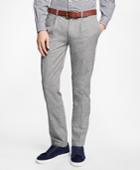 Brooks Brothers Men's Slim-fit Brushed Twill Pleat-front Chinos