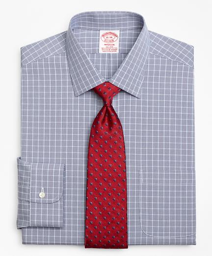 Brooks Brothers Stretch Madison Classic-fit Dress Shirt, Non-iron Houndstooth Overcheck