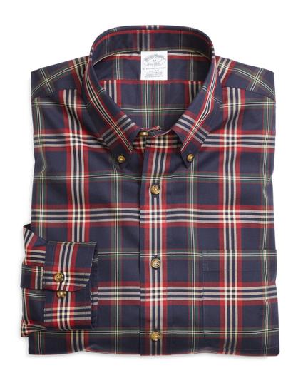 Brooks Brothers Non-iron Slim Fit Signature Tartan Sport Shirt