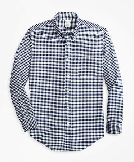 Brooks Brothers Milano Fit Oxford Gingham Sport Shirt