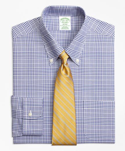 Brooks Brothers Non-iron Milano Fit Brookscool Plaid With Deco Dress Shirt
